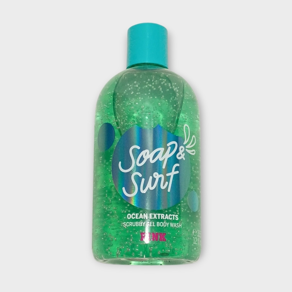 VS PINK Soap & Surf Ocean Extracts Scrubby Gel Bath & Body Wash 12 Fl Oz NEW